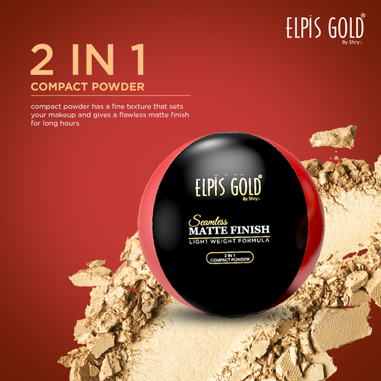 Elpis Gold 2 In 1 Long Lasting Compact