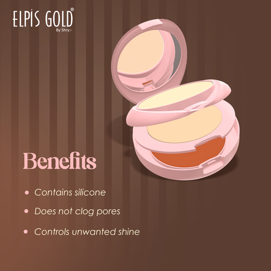 Elpis Gold 2 In 1 Long Lasting Compact