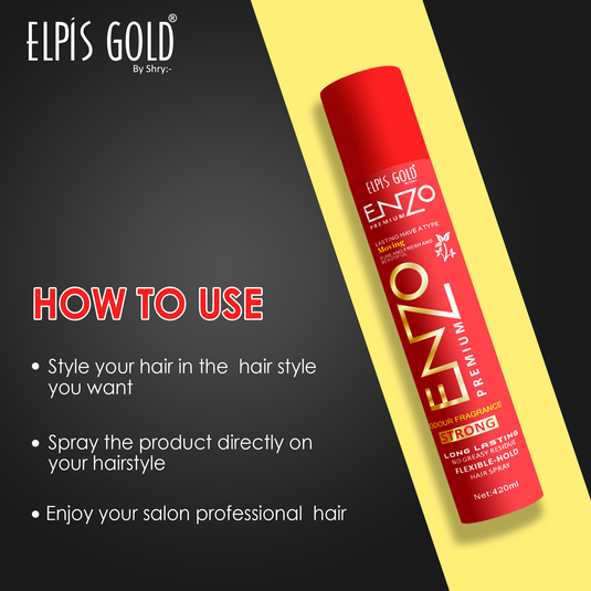 Elpis Gold Long Lasting Hair Spray