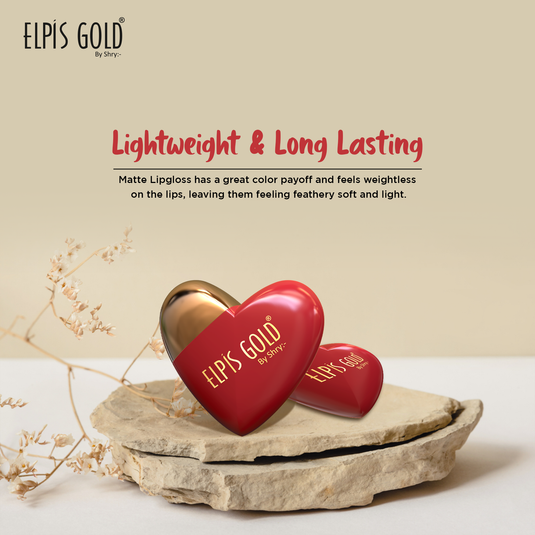 Elpis Gold Heart Matte Lipstick
