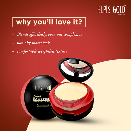 Elpis Gold 2 In 1 Long Lasting Compact