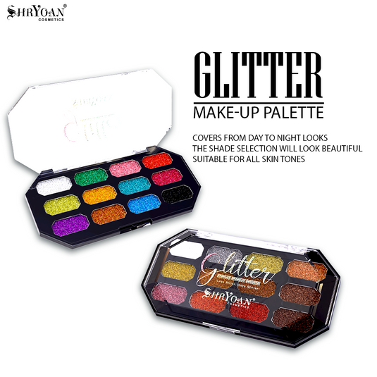 Shryoan 12 Shades Glitter Eyeshadow Palette