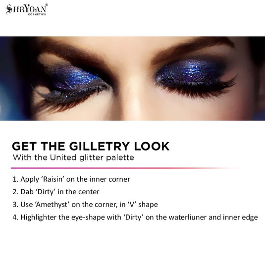 Shryoan United Glitter Palette