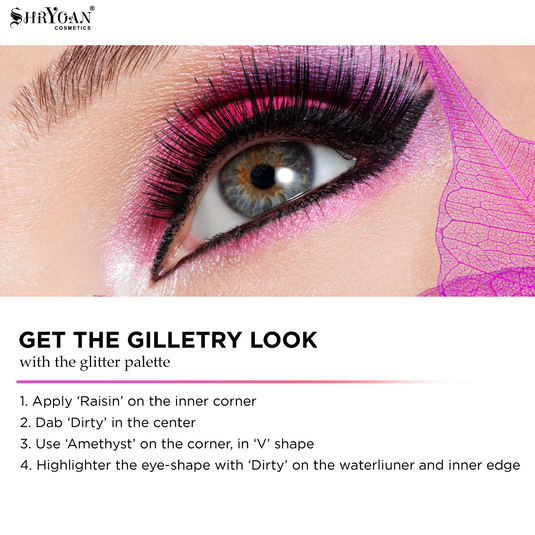 Shryoan 12 Shades Glitter Eyeshadow Palette