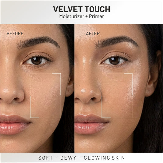 Velvet Touch Touch Moisturiser & Primer | 2-in-1 Primer| For All Skin Types