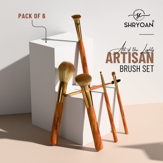 Shryoan Professional Makeup Brush Set (6 Pieces)