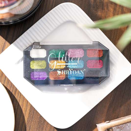 Shryoan 12 Shades Glitter Eyeshadow Palette