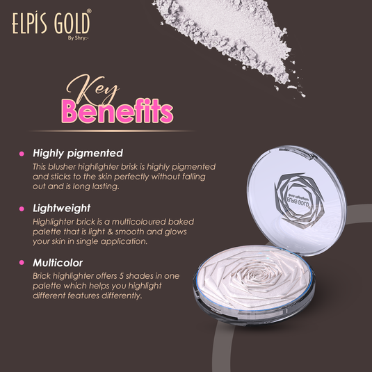 Elpis Gold Long Lasting Highlighter Palette