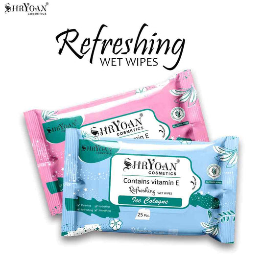 Shryoan Cosmetics Refreshing Wet Wipes (Pack Of 5)