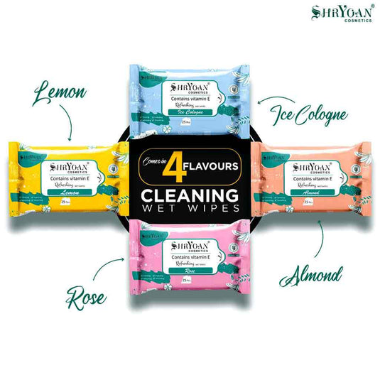 Shryoan Cosmetics Refreshing Wet Wipes (Pack Of 5)