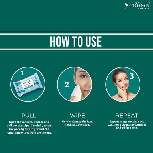 Shryoan Cosmetics Refreshing Wet Wipes (Pack Of 5)