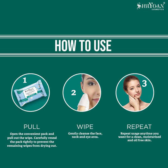 Shryoan Cosmetics Refreshing Wet Wipes (Pack Of 5)