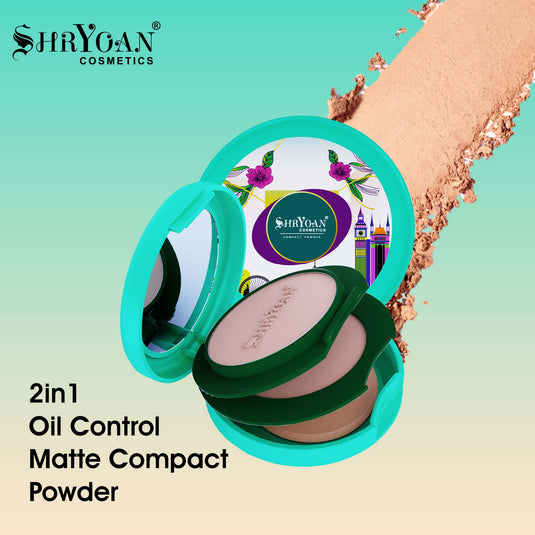 Shryoan 2 In 1 Oil Control Compact Powder