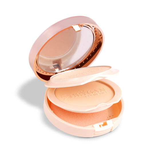 Shryoan 2 In 1 Oil Control Long Lasting Waterproof Compact Powder