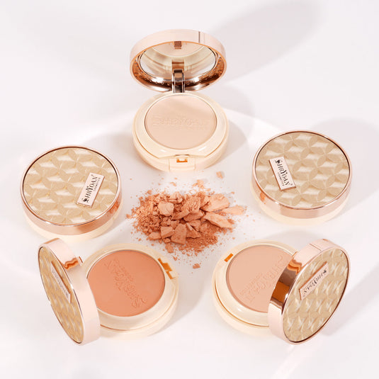 Shryoan 2 In 1 Oil Control Long Lasting Waterproof Compact Powder