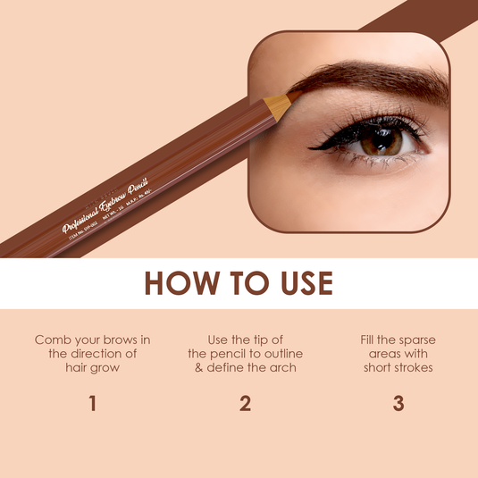 Professional eyebrow pencil