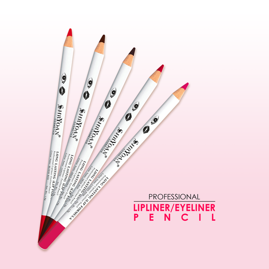 Shryoan Long Lasting ILip Formula Lipliner Eyeliner Pencil Set Of 12 Pc