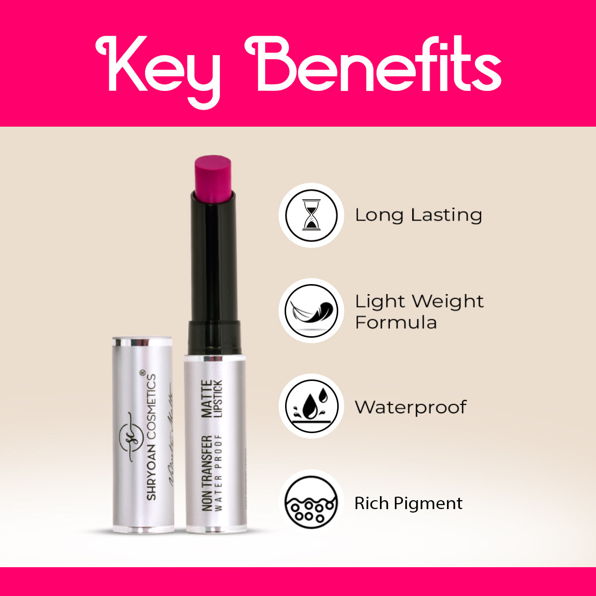 Shryoan Velvety Matte Eternal Non-Transfer Lipstick