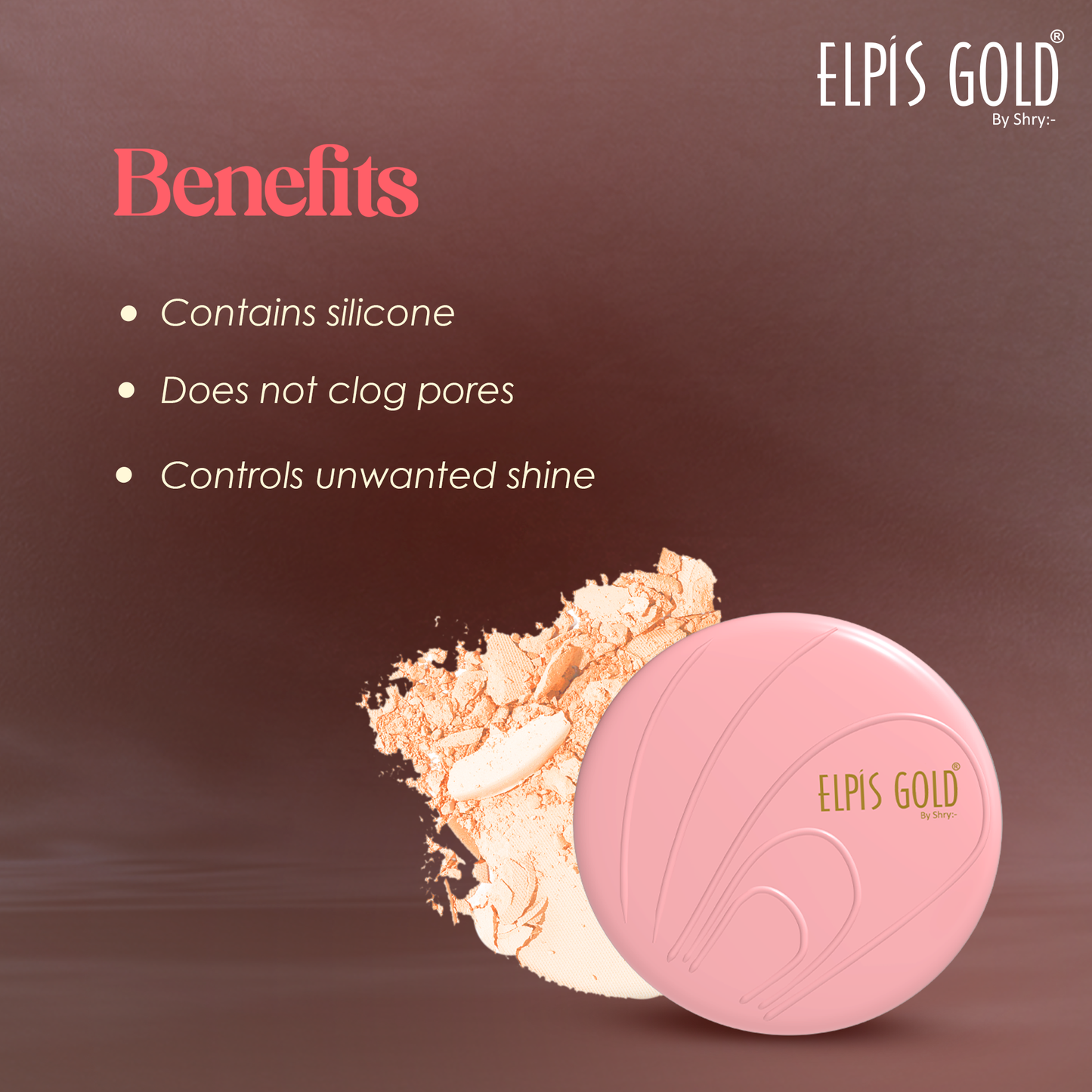 Elpis Gold 2 In 1 Long Lasting Compact