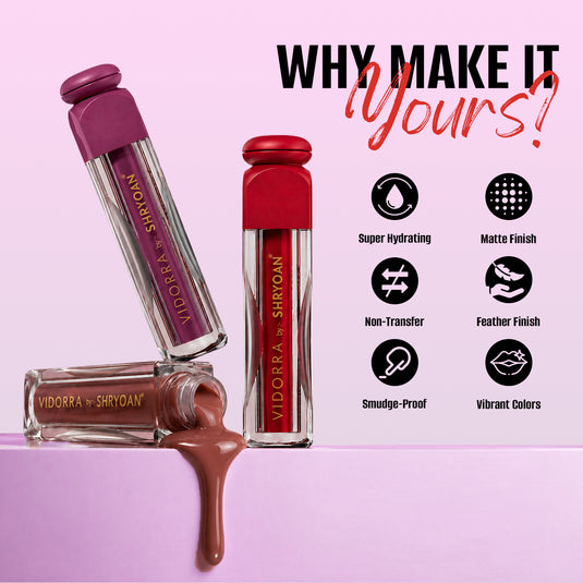 Vidorra by SHRYOAN Liquid Lipstick (SYLG-013)