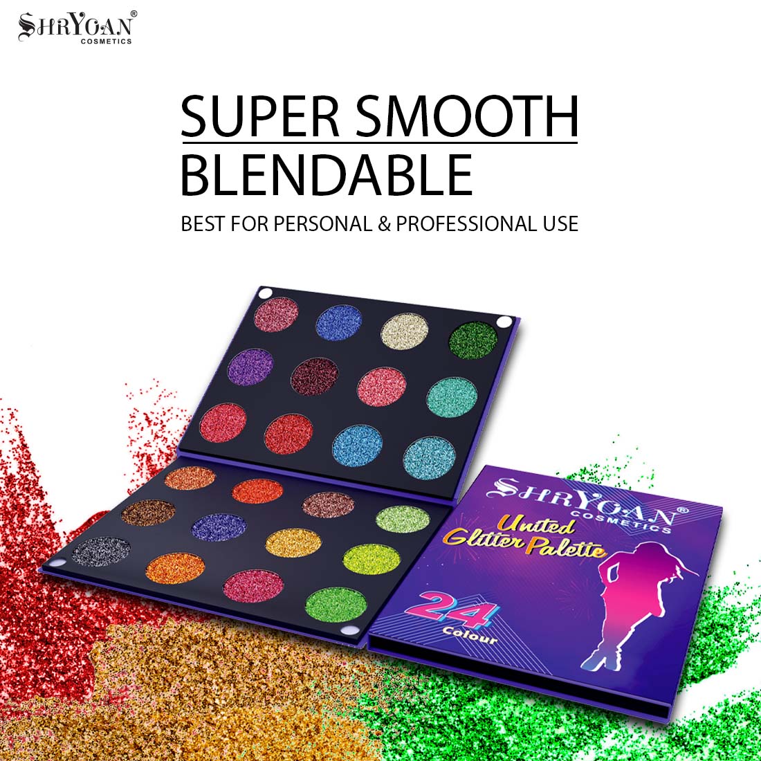 Shryoan United Glitter Palette
