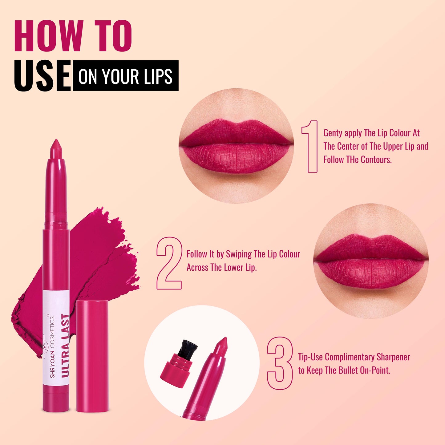 Shryoan Ultra Last Crayon Lipstick