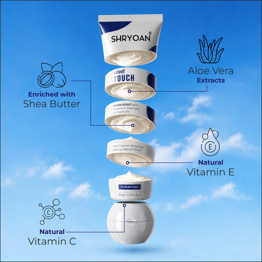 Velvet Touch Touch Moisturiser & Primer | 2-in-1 Primer| For All Skin Types