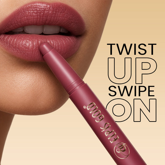 ELPIS GOLD “LIPSENSATION” NON-TRANSFER MATTE LIPSTICK