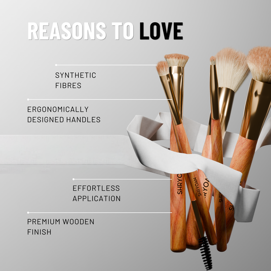 Shryoan Professional Makeup Brush Set (6 Pieces)