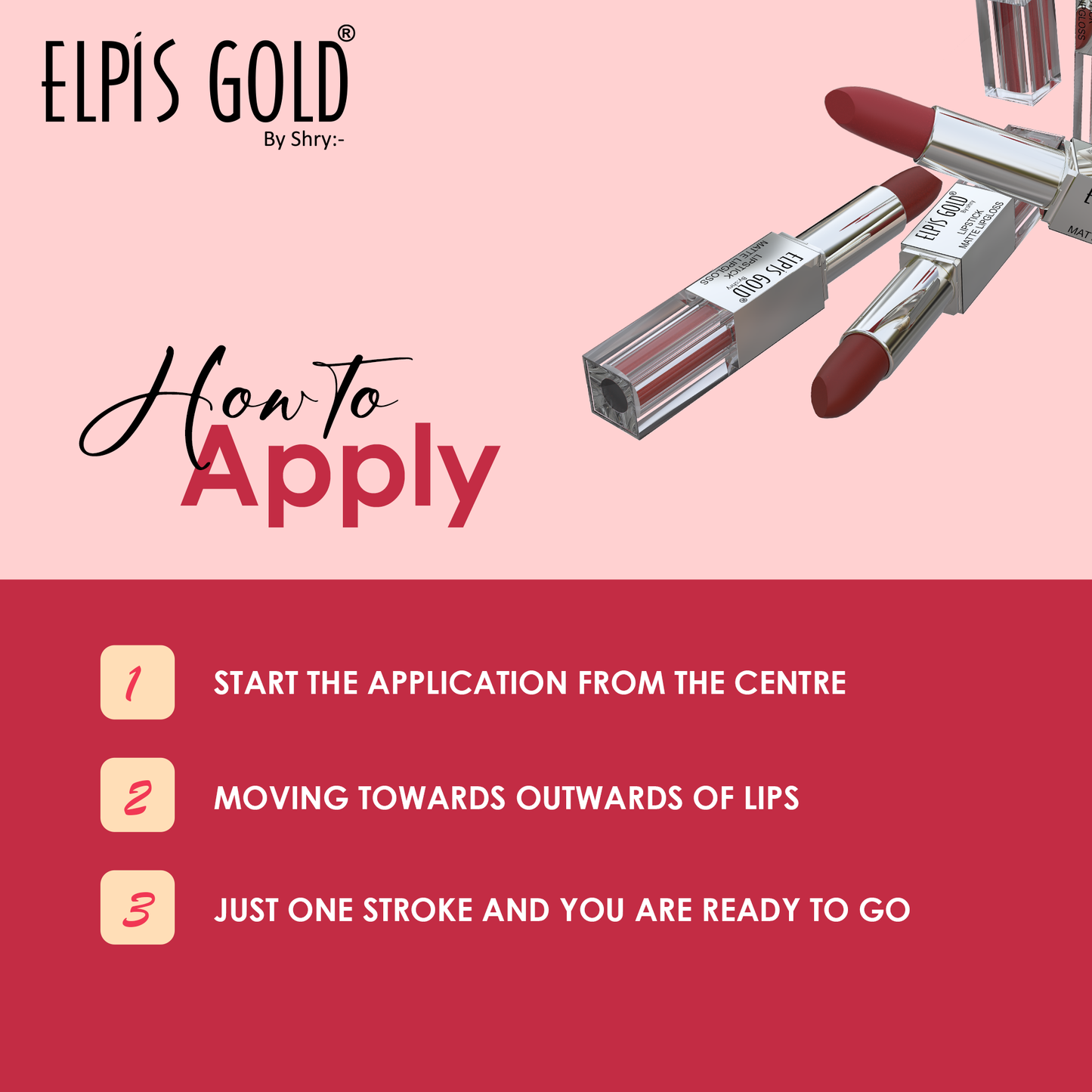 Elpis Gold Dual Liquid  Matte Lipstick