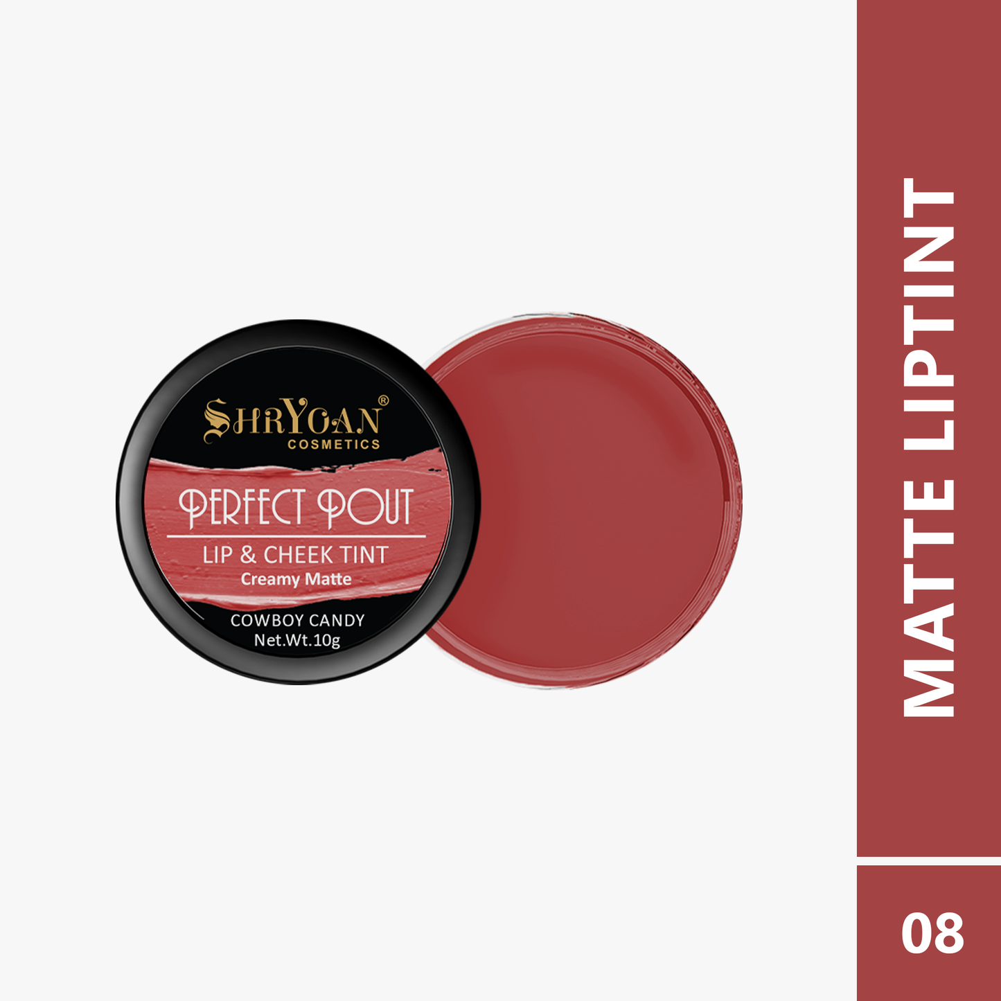 Shryoan Perfect Pout Creamy  Matte Cheek & Lip Tint 10G