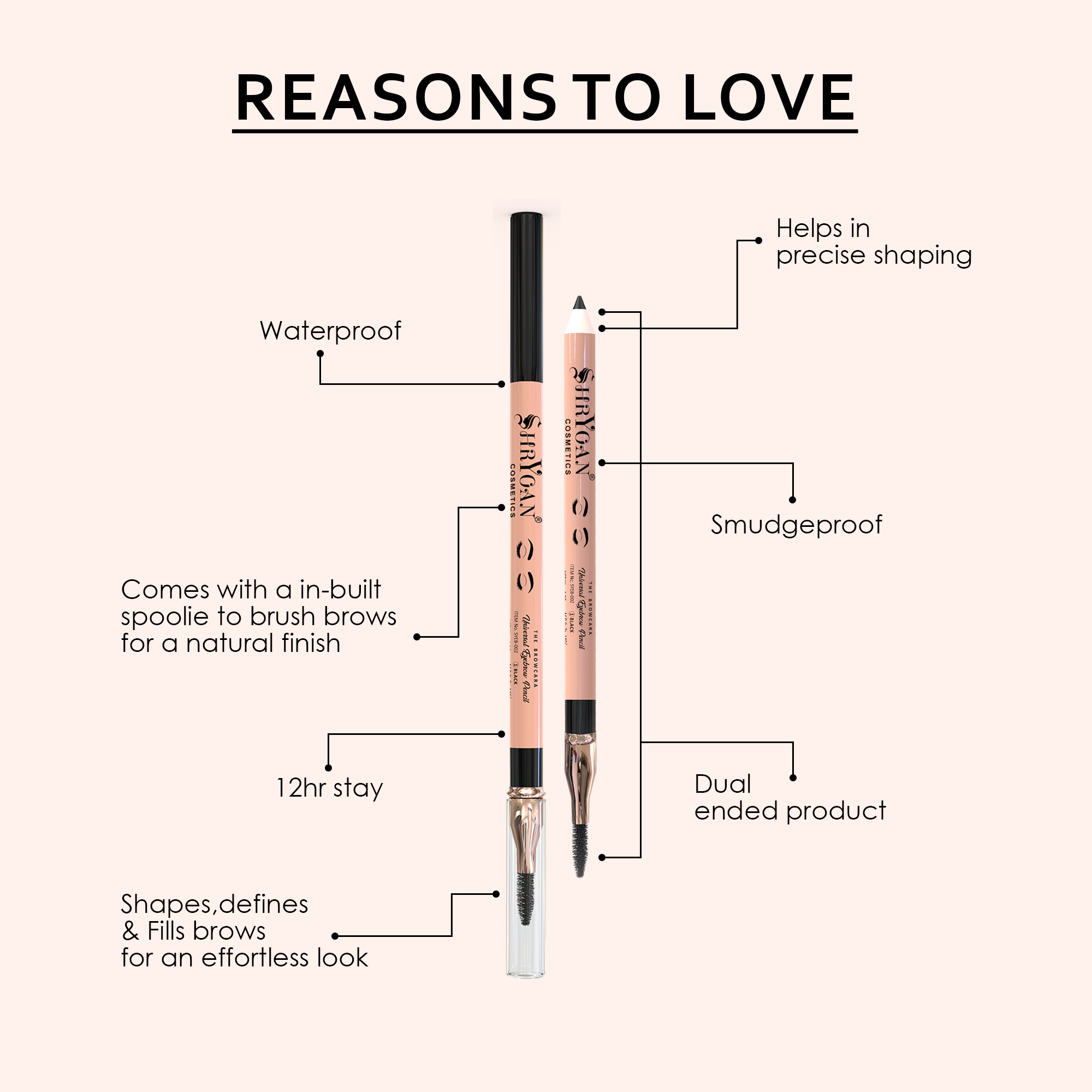 Shryoan The Browcara Universal Eyebrow Pencil