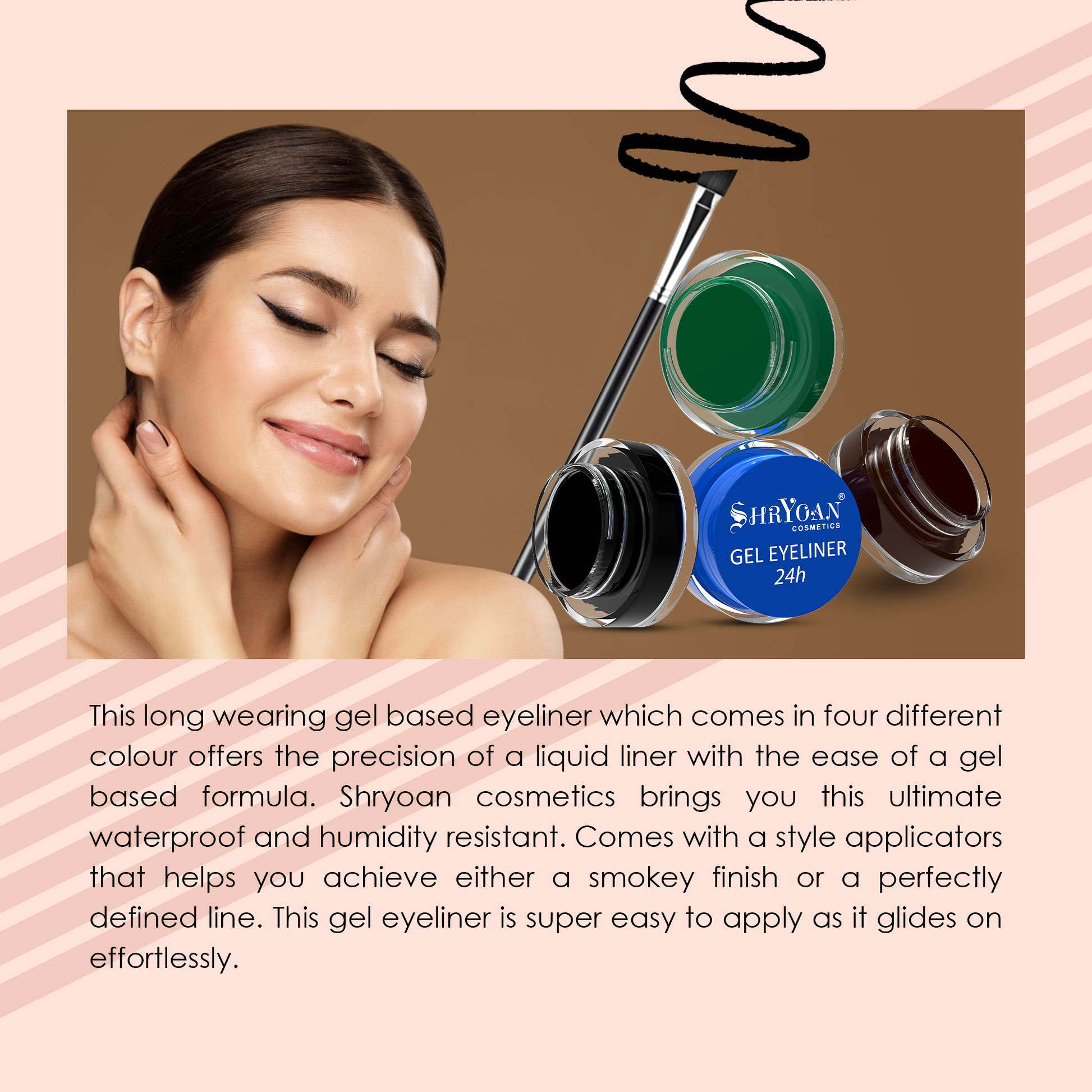 Gel Eyeliner 2x colour