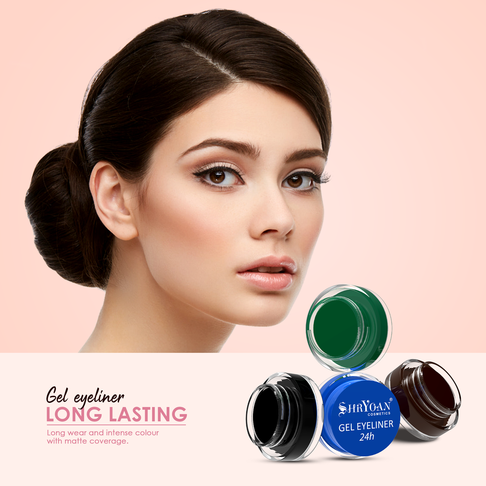 Gel Eyeliner 2x colour