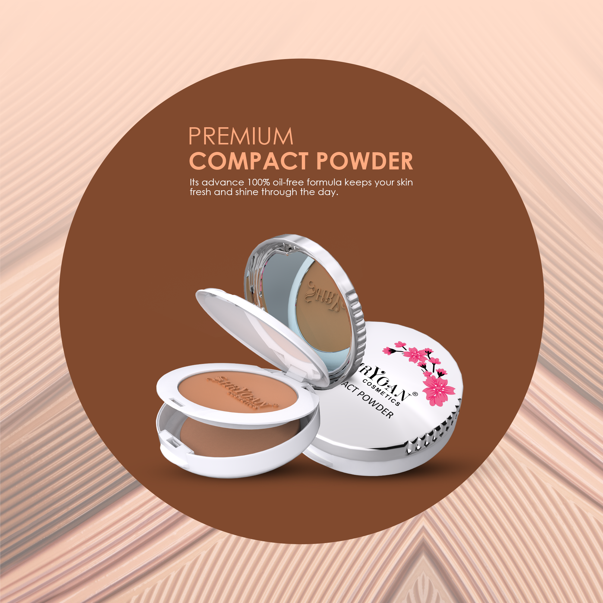 Shryoan 2 In 1 Oil Control Compact Powder