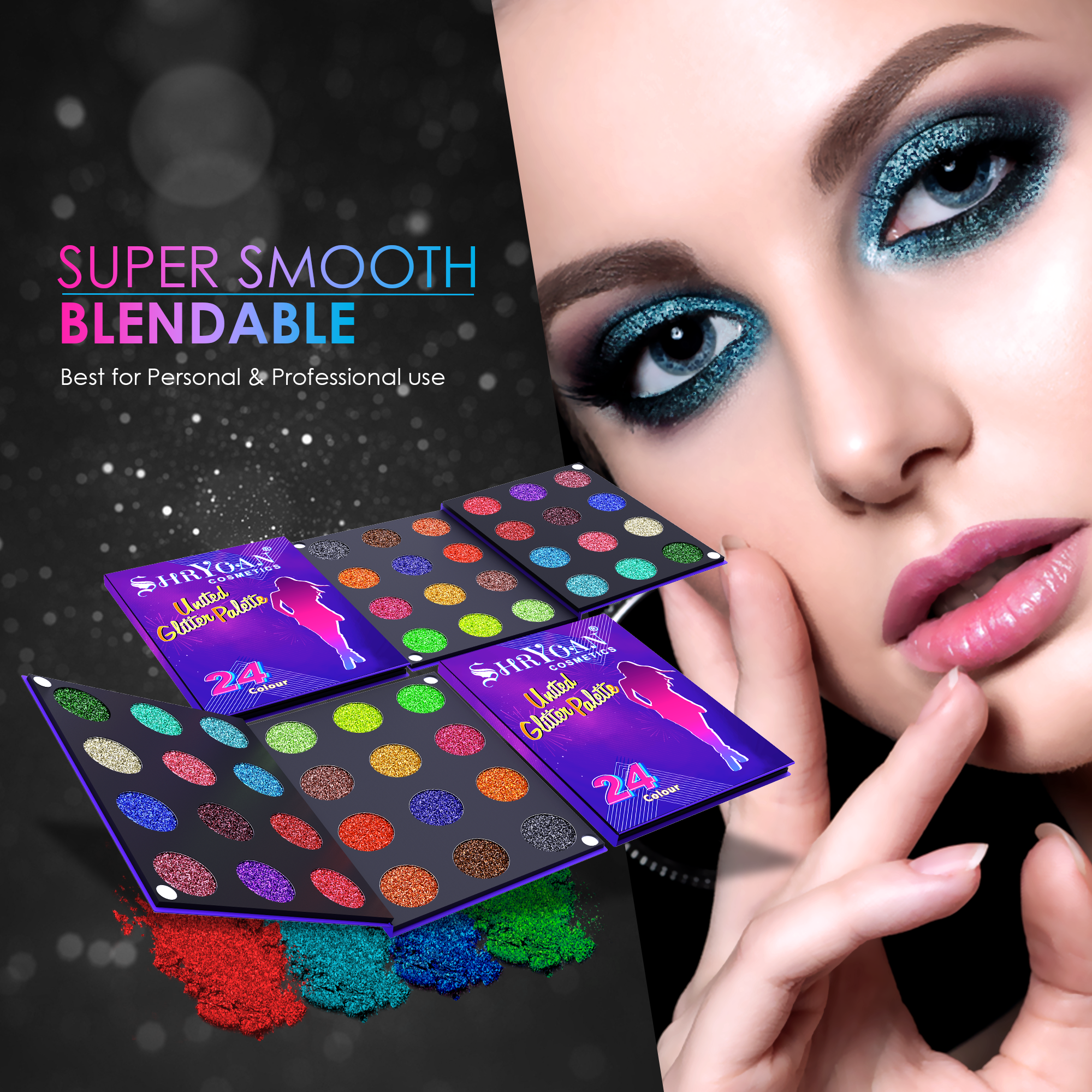 SHRYOAN UNITED GLITTER PALETTE
