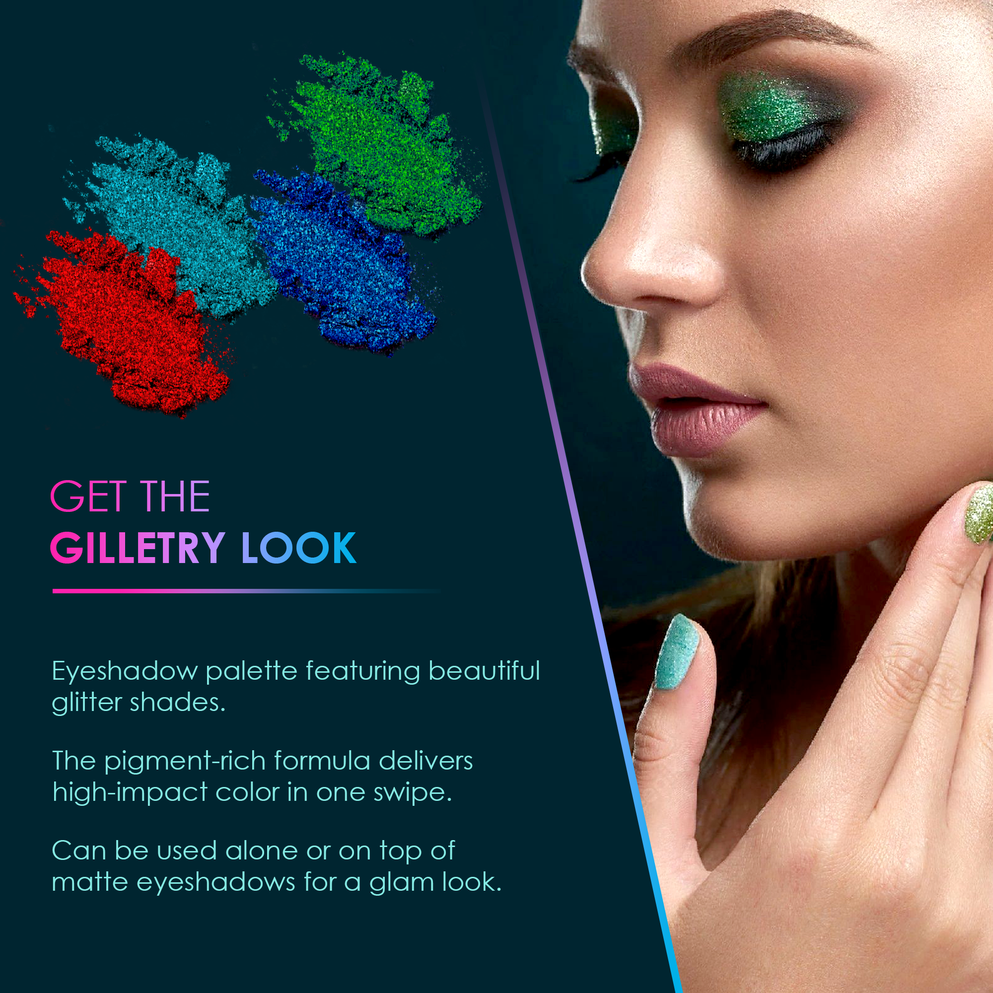 SHRYOAN UNITED GLITTER PALETTE