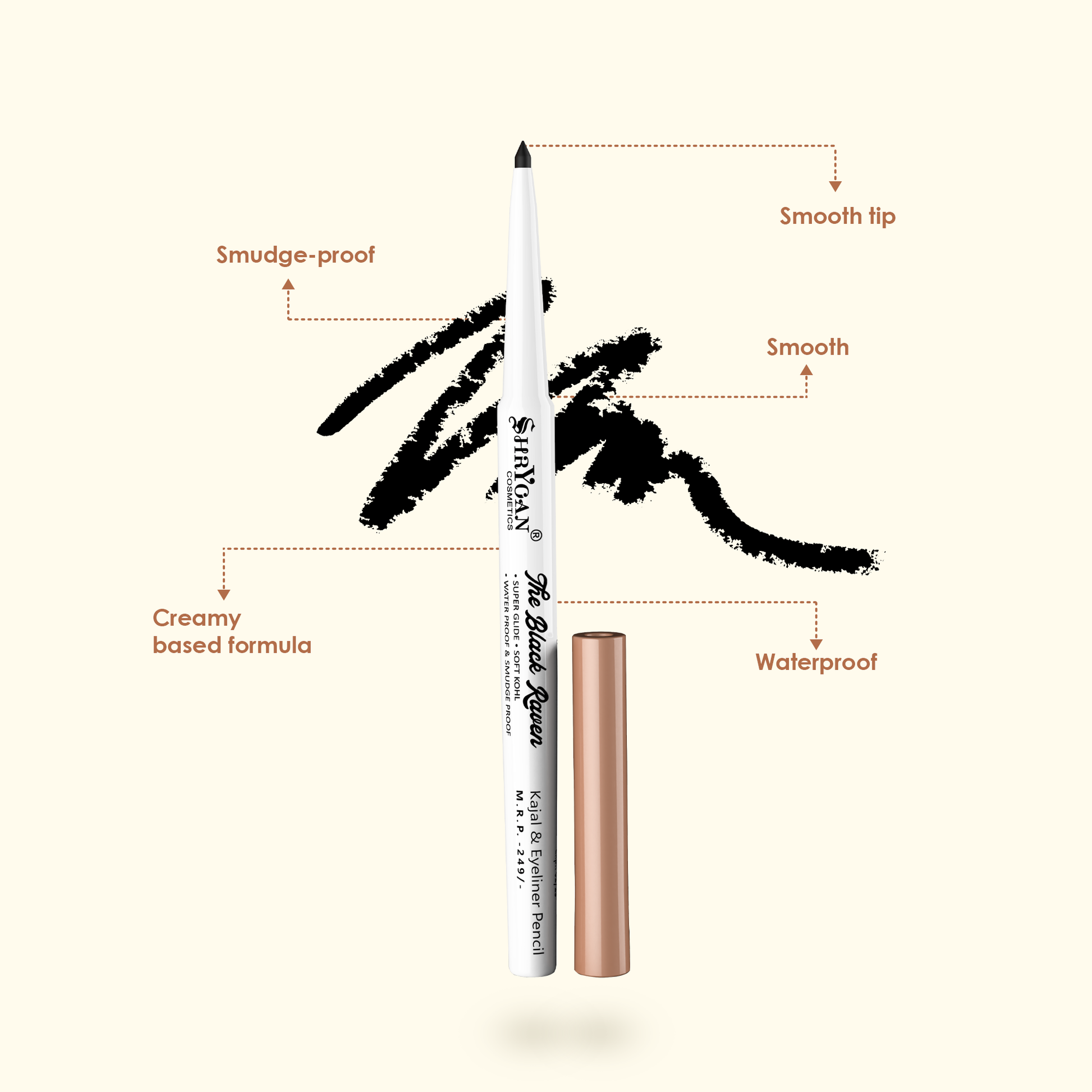 Black Revolving Kajal