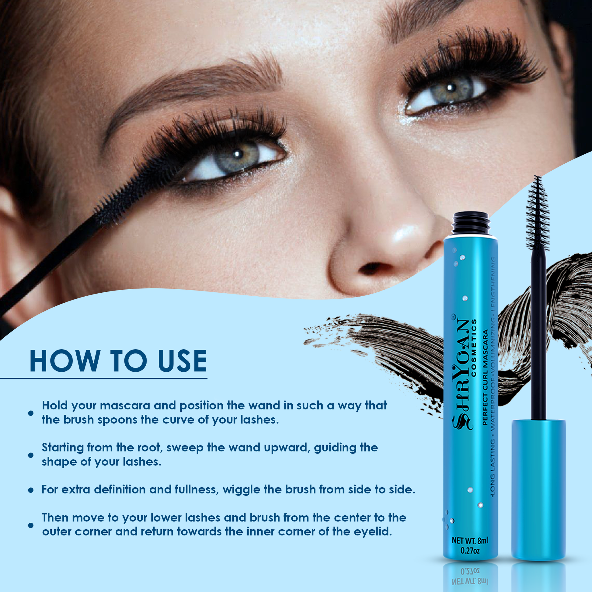 jet-black mascara