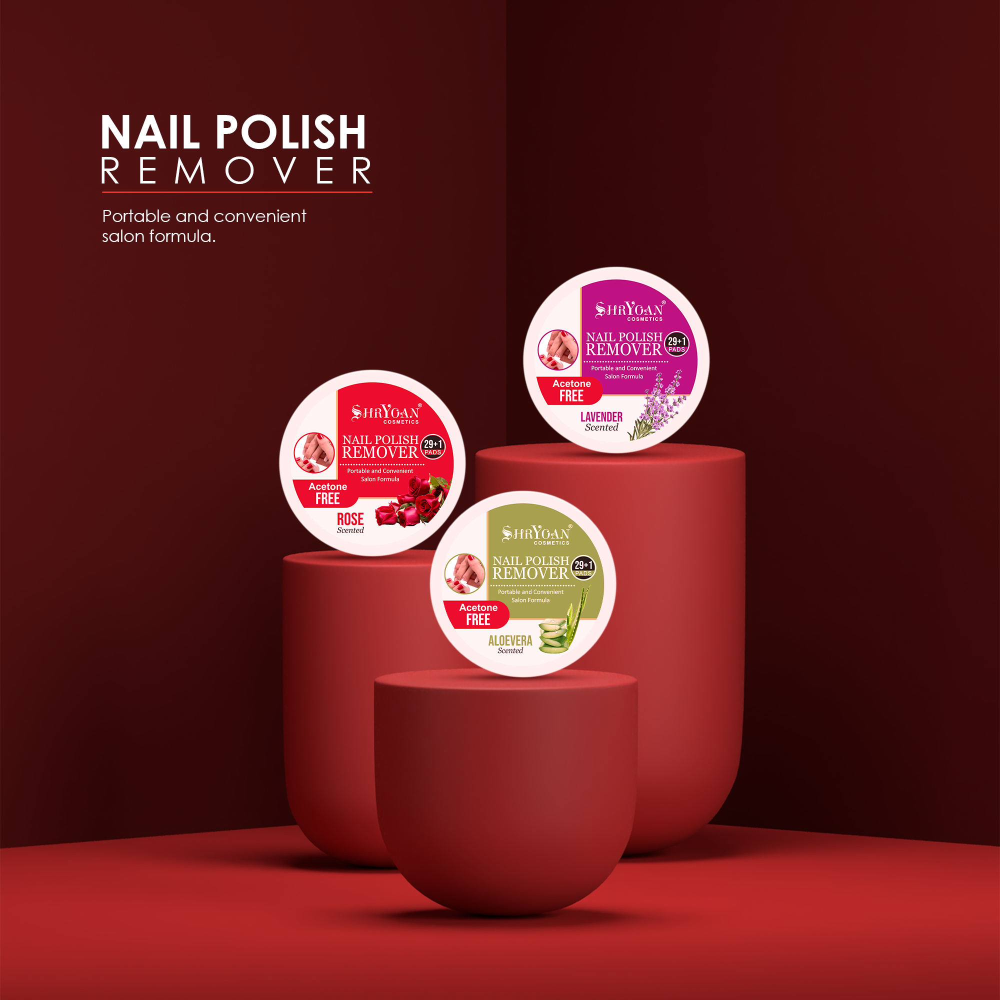 Shryoan Nail Paint Remover Rose