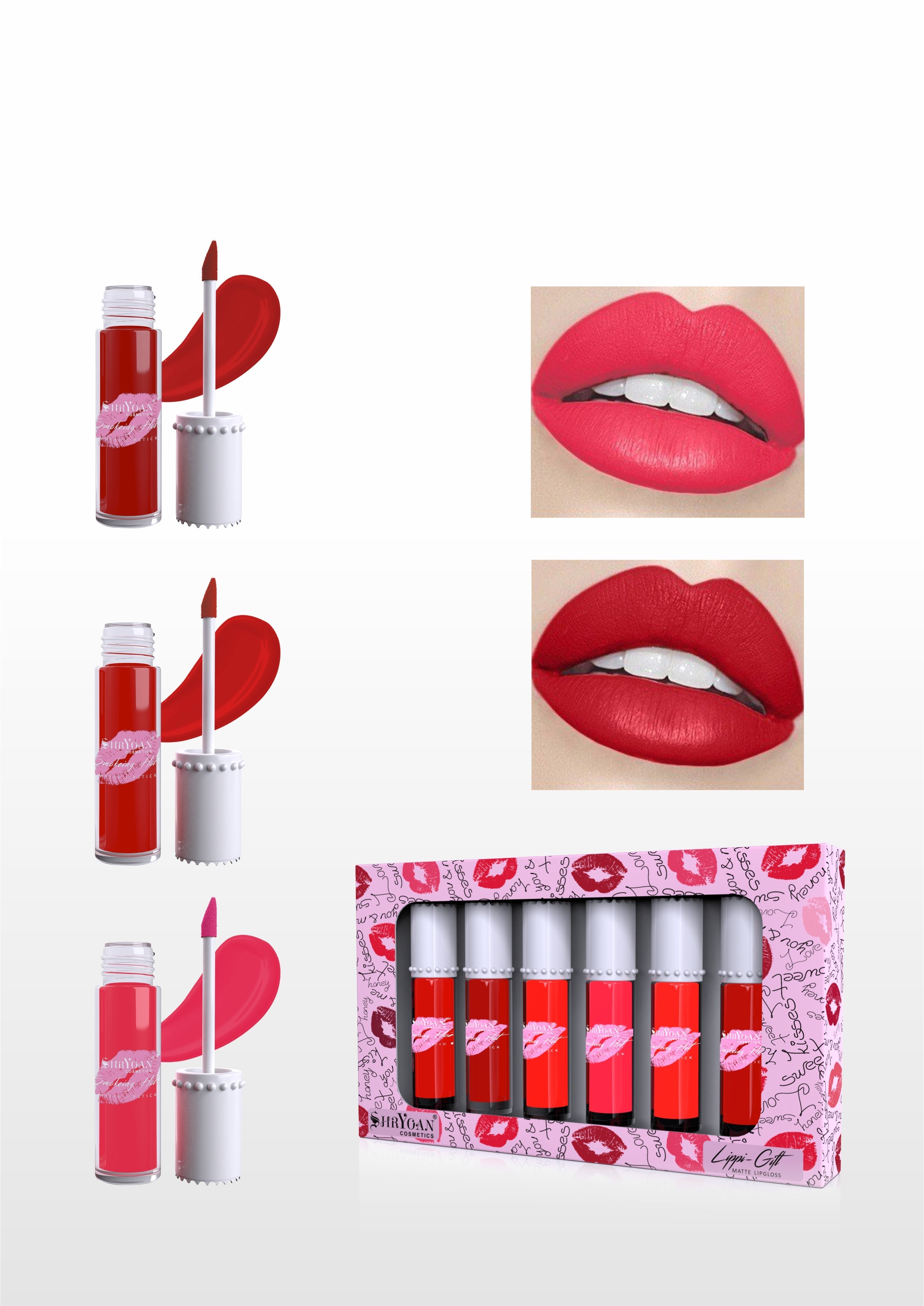 Shryoan Lippi Gift Matte Lip Gloss Pack Of 6 (C)